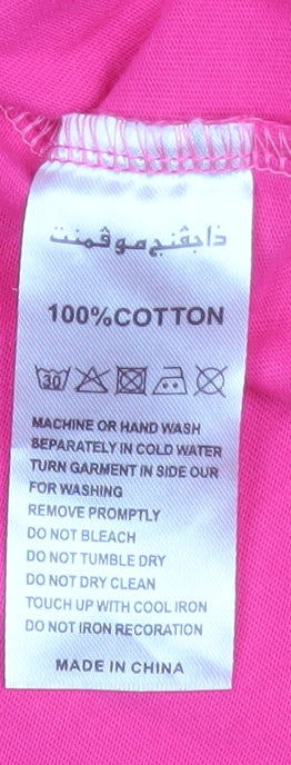 Womens UK Size L THE GIVING MOVEMENT Pink Basic T-Shirt