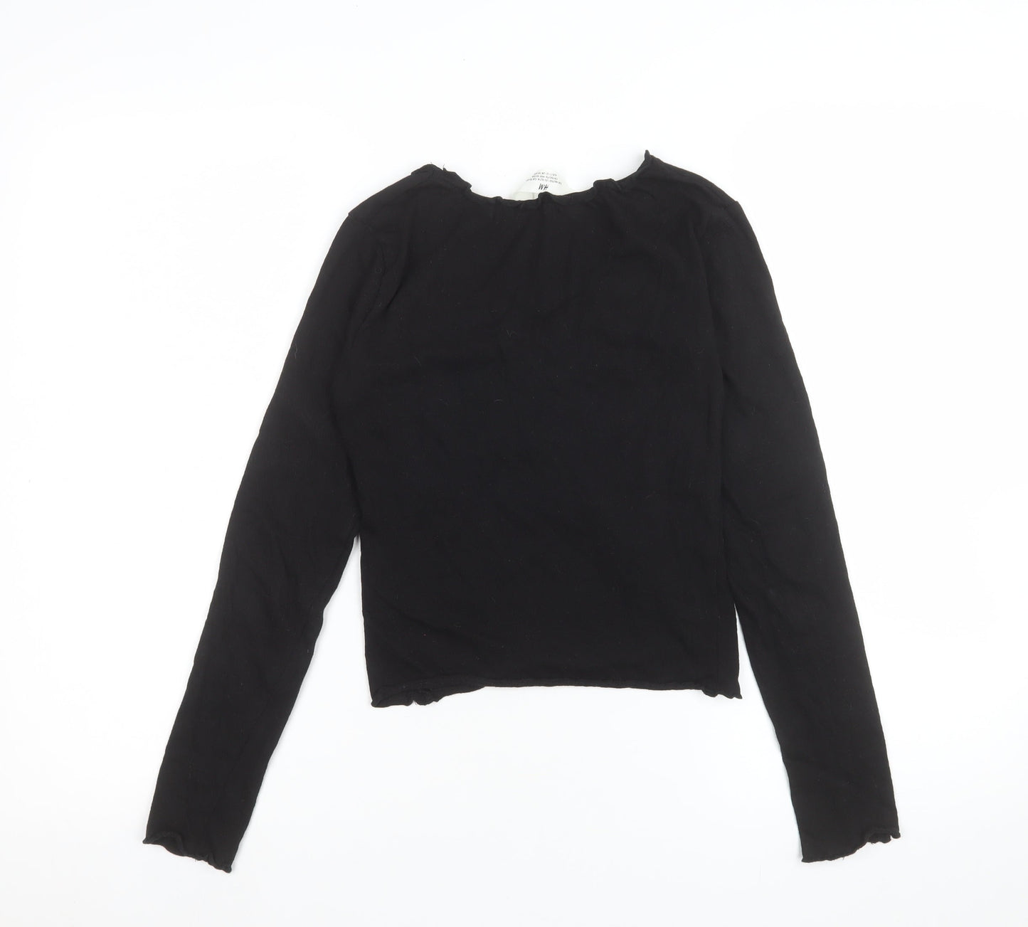 Teens UK Size L H&M Black Basic T-Shirt