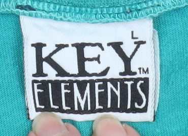 Womens UK Size L Key Elements Multicoloured Pullover Sweatshirt