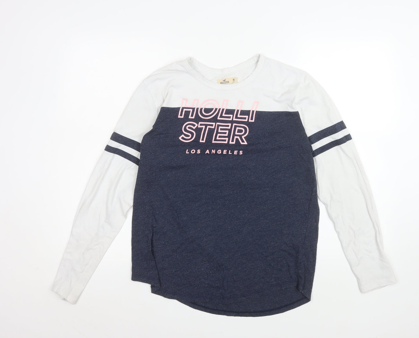 Womens UK Size M Hollister Blue Basic T-Shirt