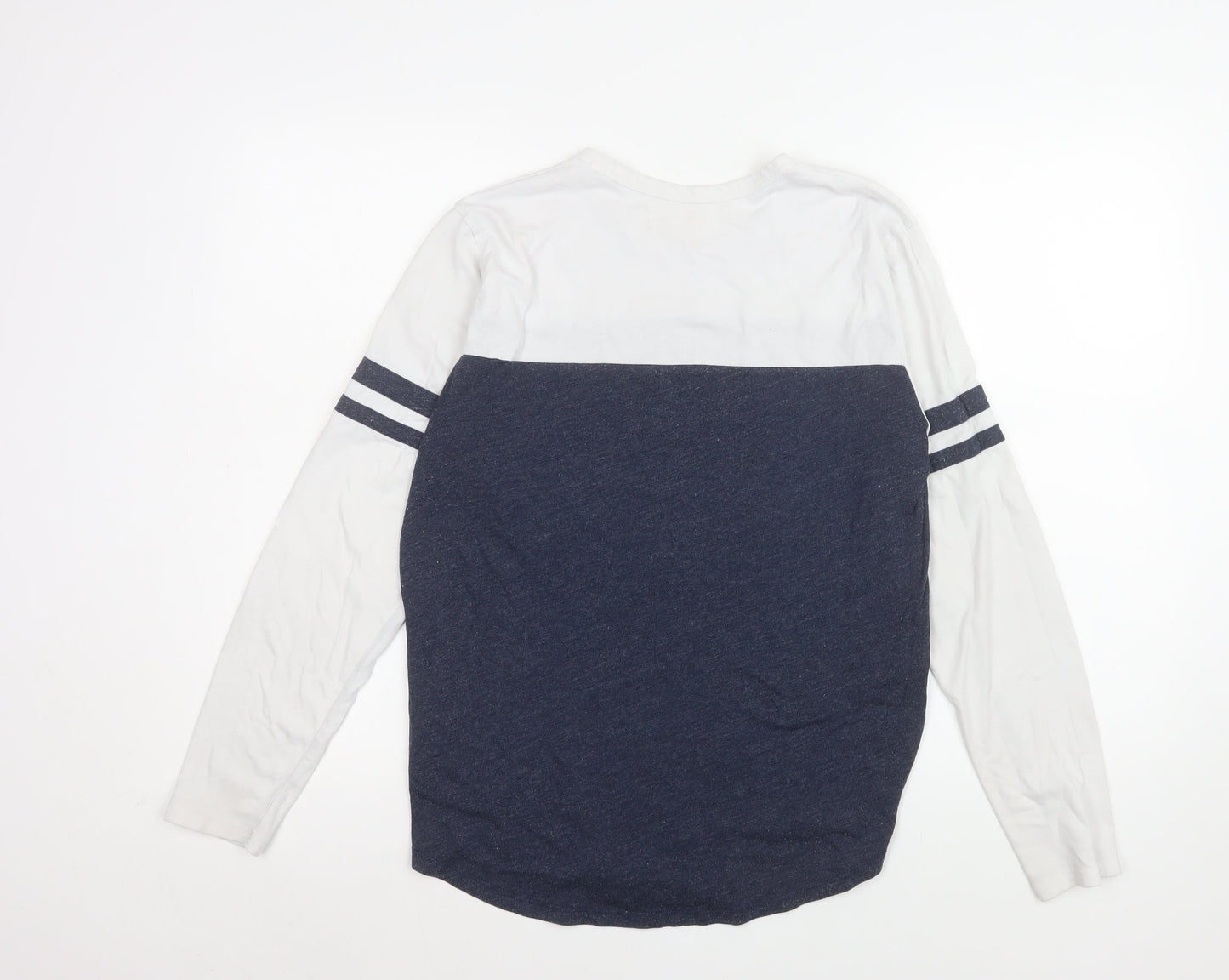 Womens UK Size M Hollister Blue Basic T-Shirt