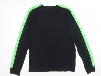 George Xbox Boys Black Long Sleeve T-Shirt Medium 100% Cotton Casual Top