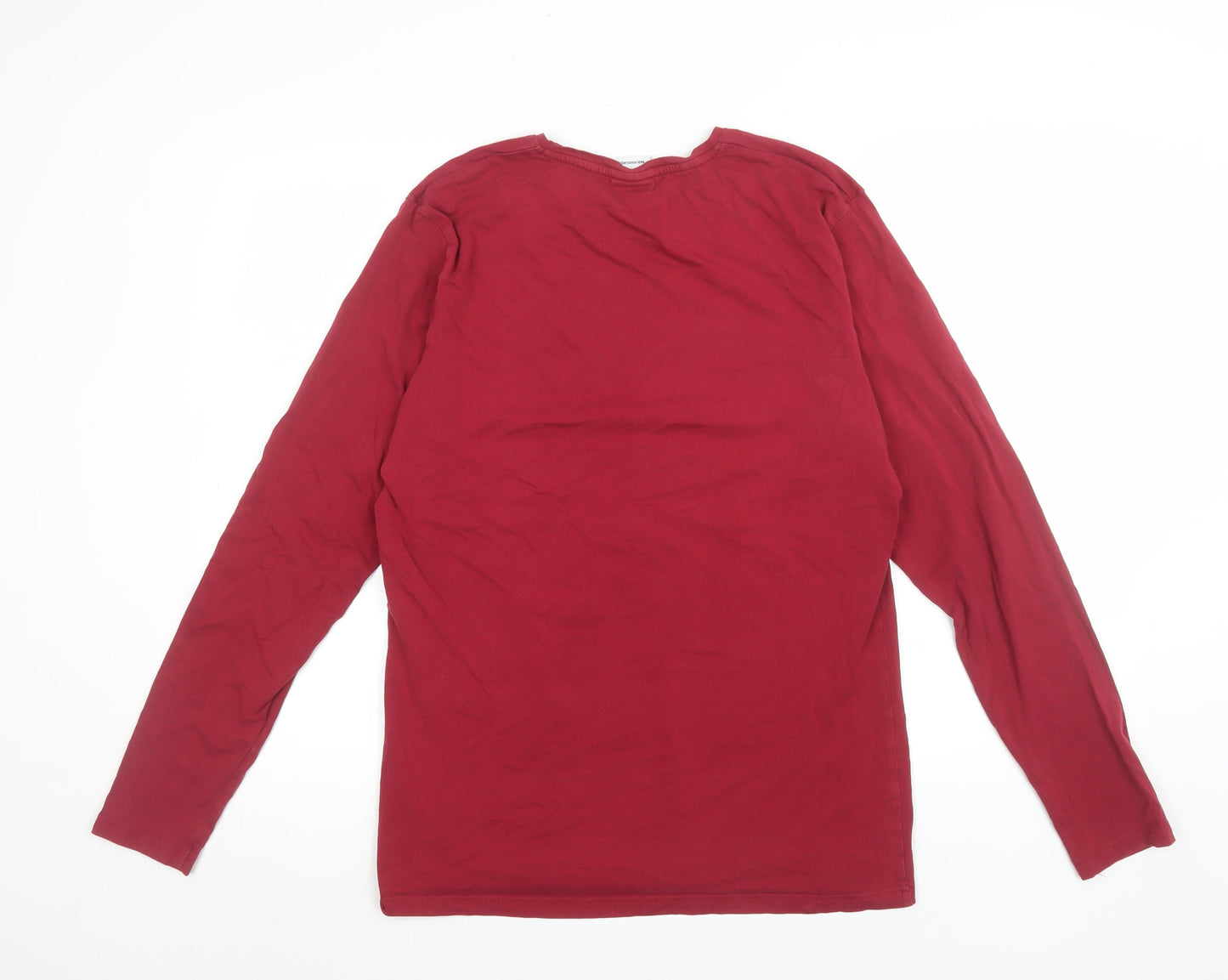 Womens UK Size L Gymshark Red Basic T-Shirt