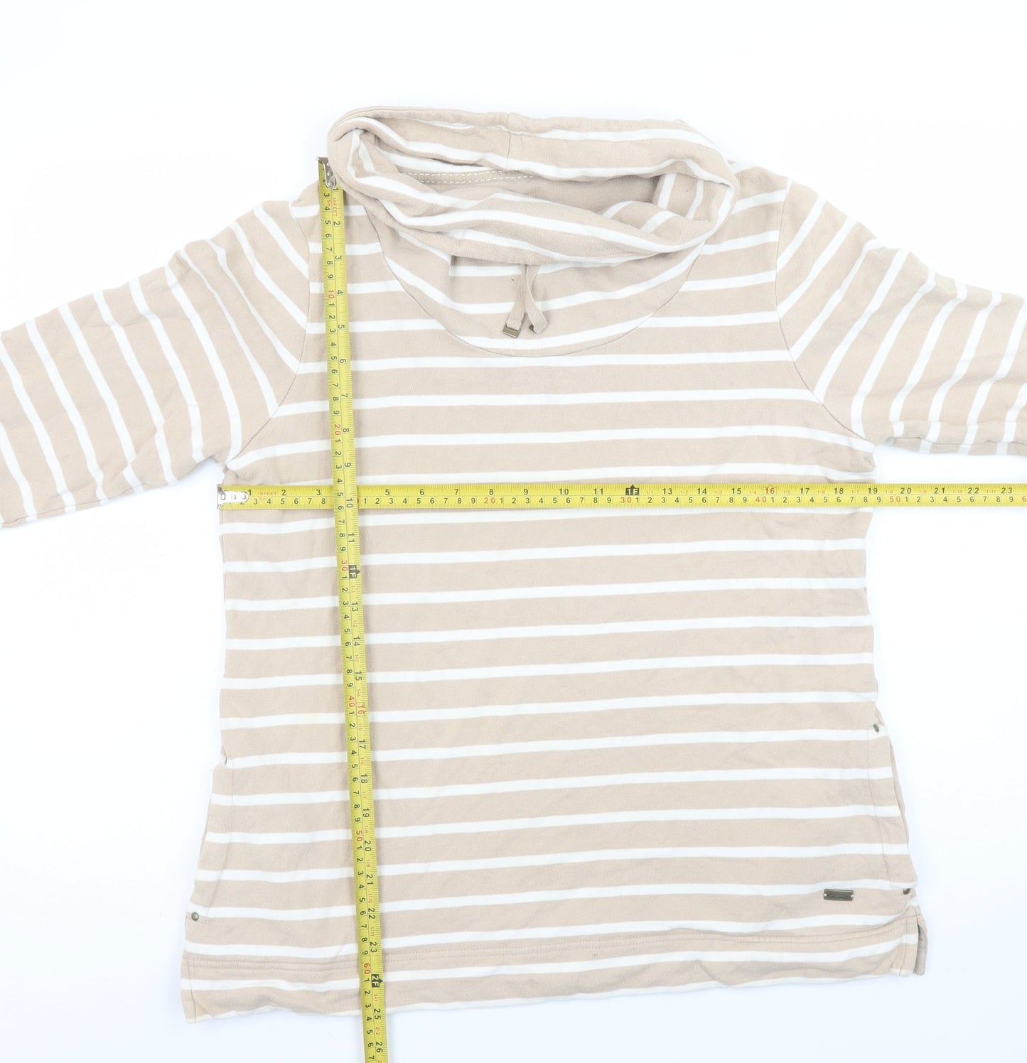 Womens UK Size 14 DASH Beige Pullover Sweatshirt