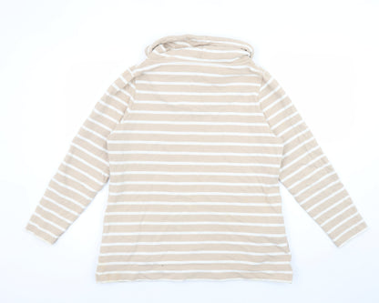 Womens UK Size 14 DASH Beige Pullover Sweatshirt