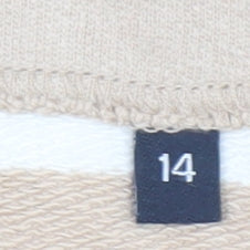 Womens UK Size 14 DASH Beige Pullover Sweatshirt