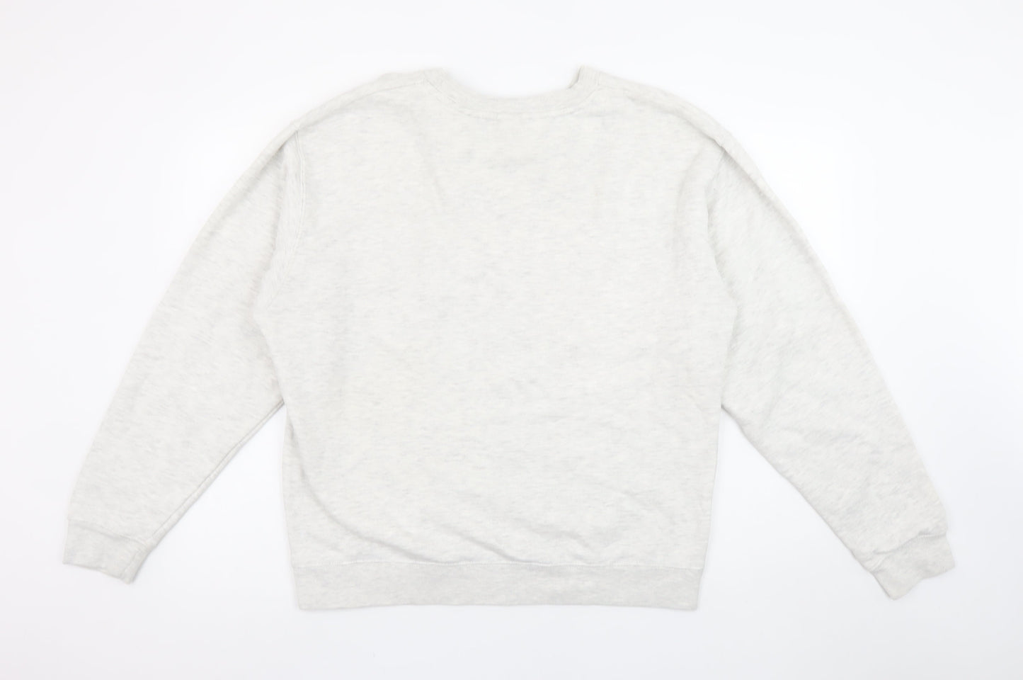 Womens UK Size L Delta Fleece Grey Pullover Sweatshirt