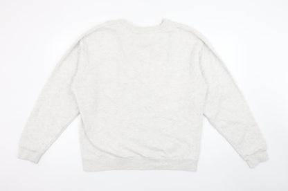 Womens UK Size L Delta Fleece Grey Pullover Sweatshirt