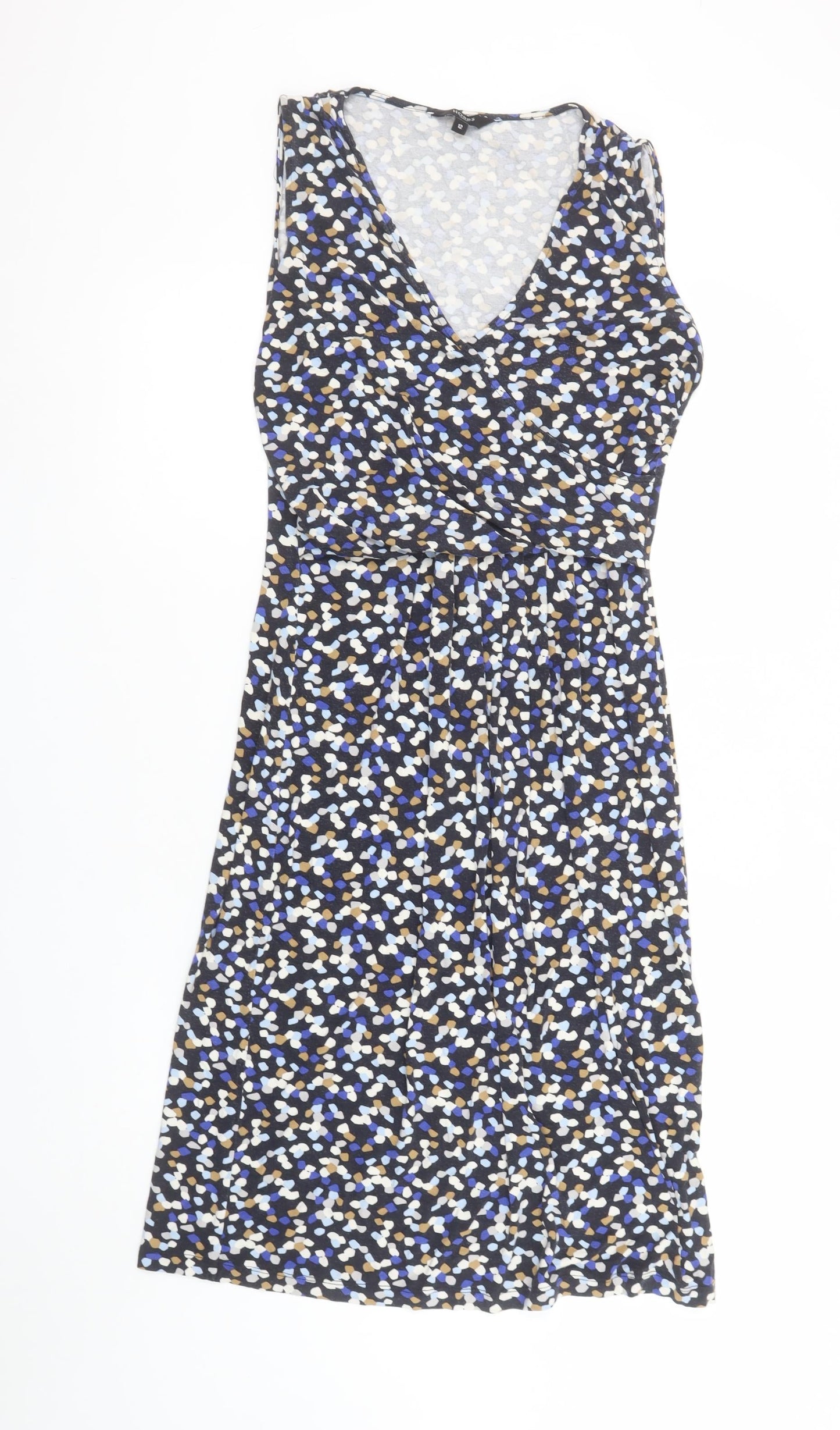 Hobbs Women’s Multicoloured Knee Length Jersey Wrap Dress Size 12