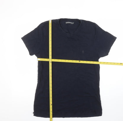 Mens UK Size L French Connection Blue  T-Shirt