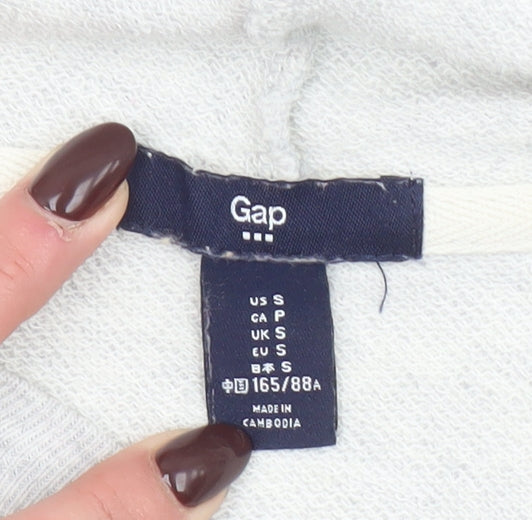 GAP Women’s Grey Hoodie Small Pullover with Logo Print