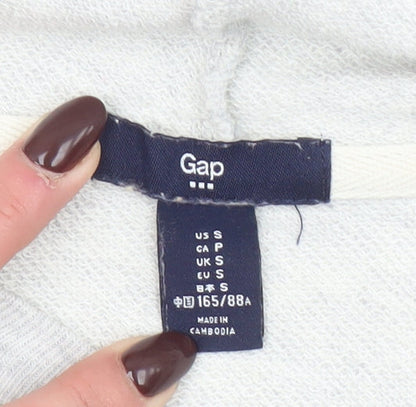 GAP Women’s Grey Hoodie Small Pullover with Logo Print