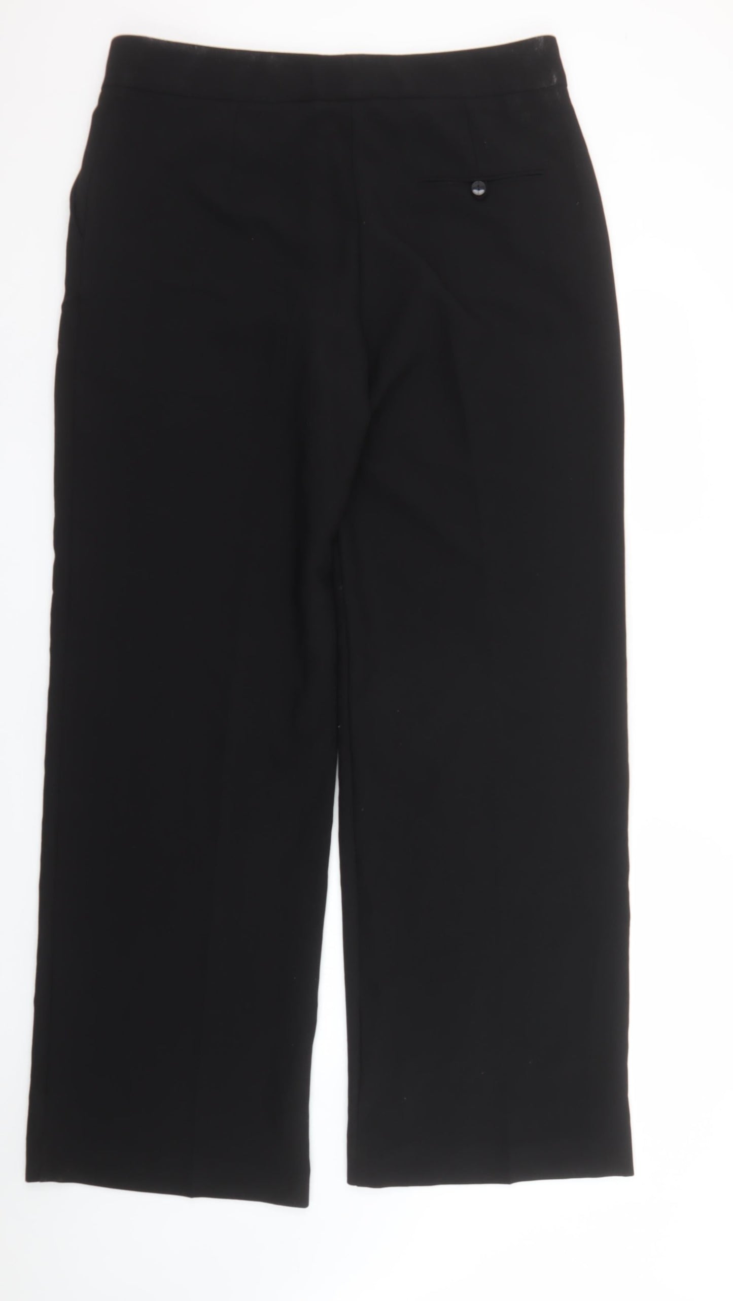MNG Women's Black Tailored Straight Leg Trousers Size 18