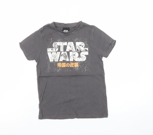 Pepco Boys Grey Star Wars Graphic Cotton T-Shirt 6-7 Years