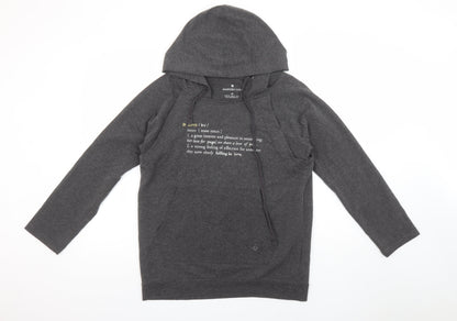 Womens UK Size XS Manuka Life Grey Pullover Hoodie