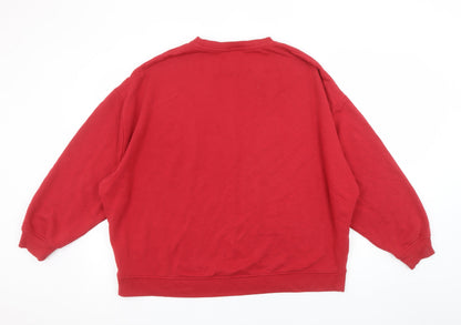 Womens UK Size M TU Red Pullover Sweatshirt