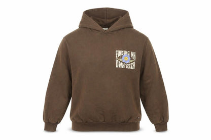 Teens UK Size S Pull&Bear Brown Pullover Hoodie