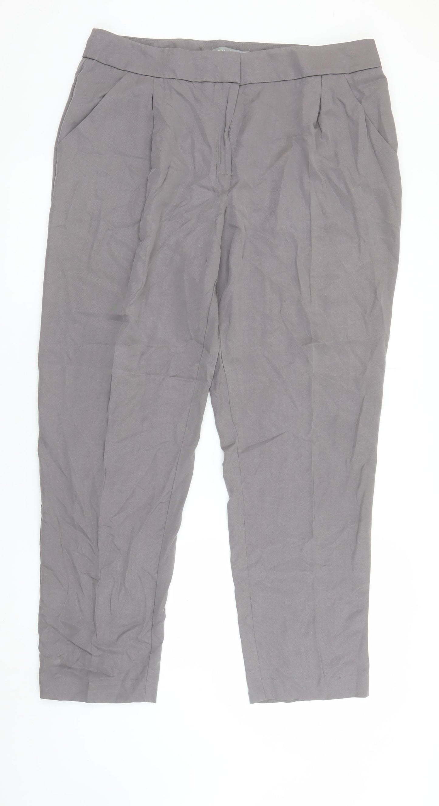 Womens UK Size 16 Marks and Spencer Regular Fit Business Casual Workwear Grey Tr