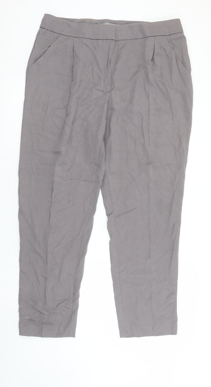 Womens UK Size 16 Marks and Spencer Regular Fit Business Casual Workwear Grey Tr