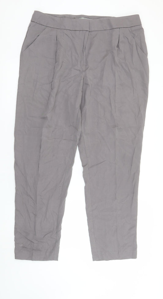 Womens UK Size 16 Marks and Spencer Regular Fit Business Casual Workwear Grey Tr