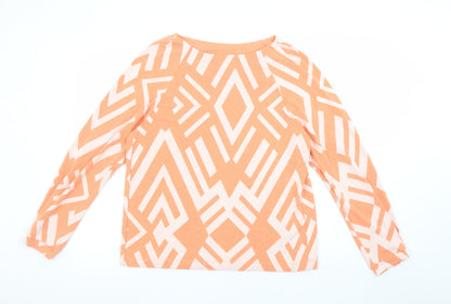 Womens UK Size 12 Street One Orange Pullover Sweatshirt