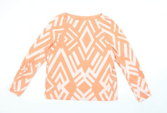 Womens UK Size 12 Street One Orange Pullover Sweatshirt