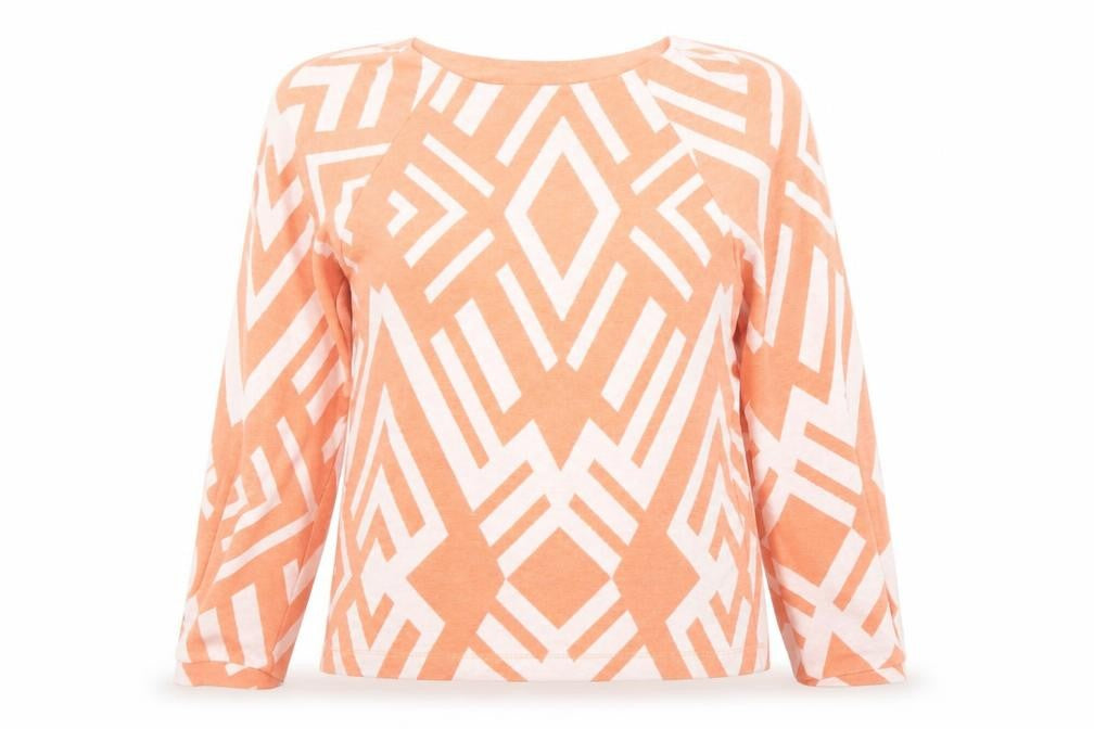 Womens UK Size 12 Street One Orange Pullover Sweatshirt