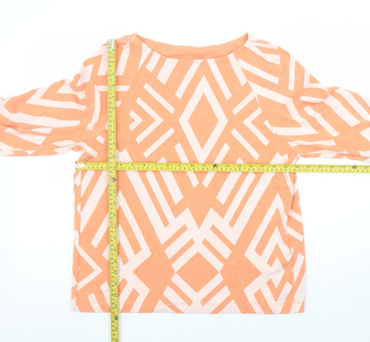 Womens UK Size 12 Street One Orange Pullover Sweatshirt