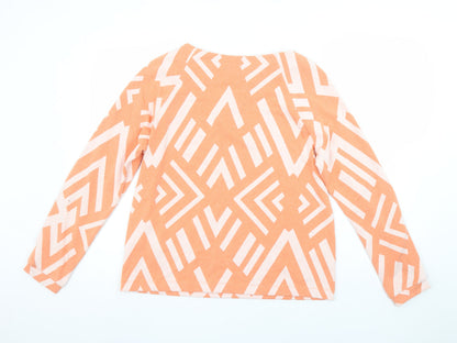 Womens UK Size 12 Street One Orange Pullover Sweatshirt