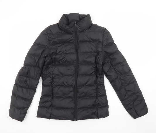 Marks and Spencer Women's Black Size 6 Puffer Jacket Down Filled
