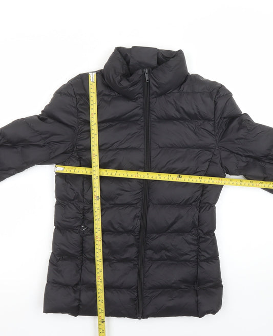 Marks and Spencer Women's Black Size 6 Puffer Jacket Down Filled