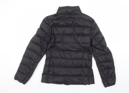 Marks and Spencer Women's Black Size 6 Puffer Jacket Down Filled