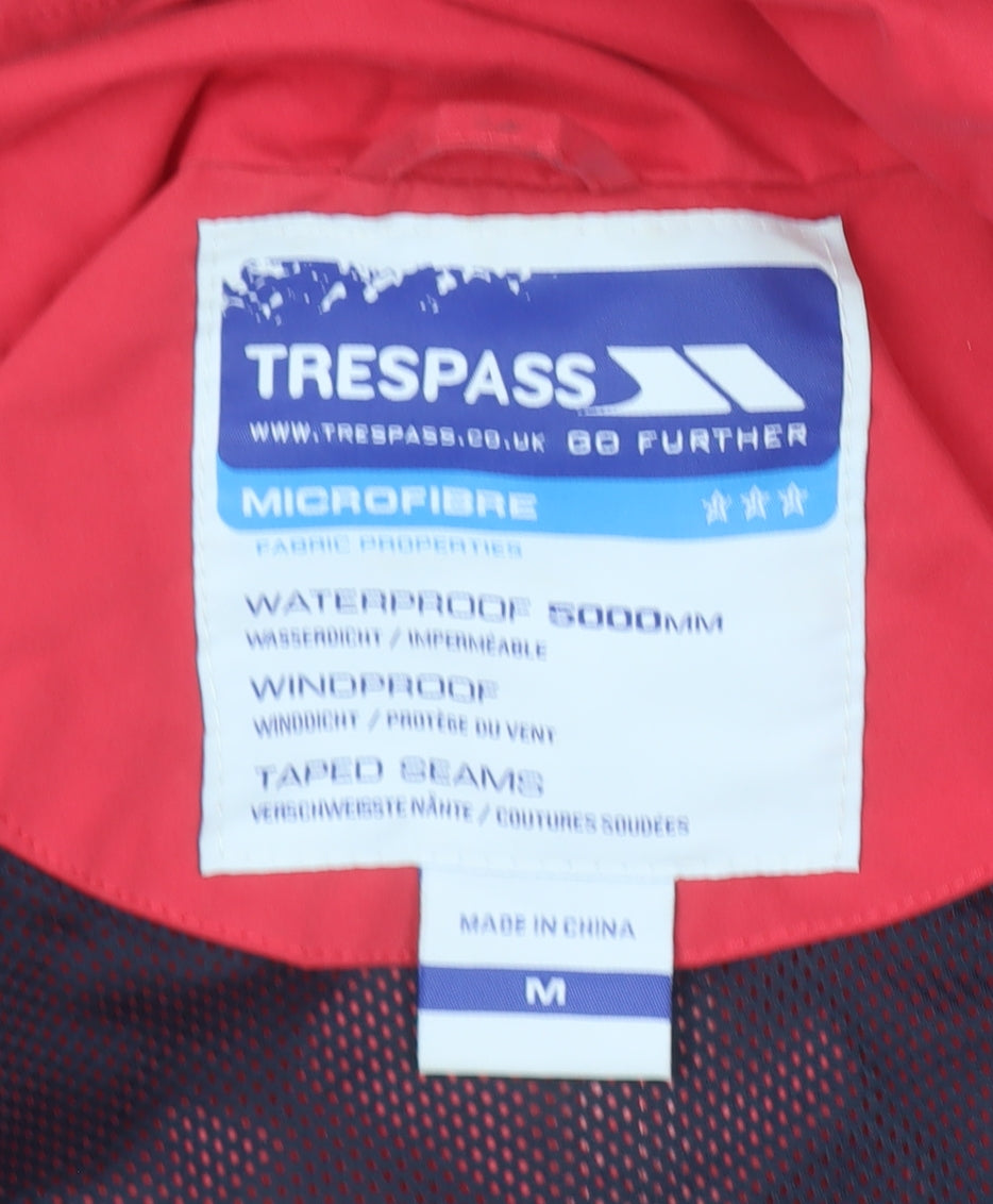 Womens UK Size M Trespass Red Rain Coat