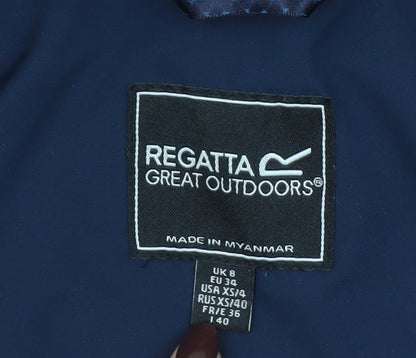 Womens UK Size 8 Regatta Blue Rain Coat