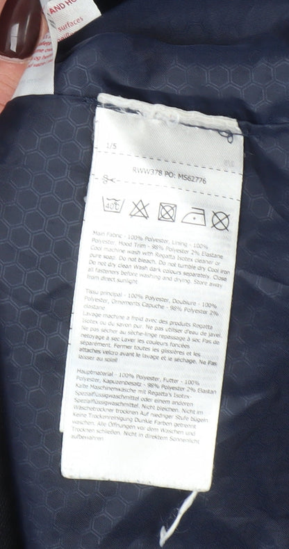 Womens UK Size 8 Regatta Blue Rain Coat