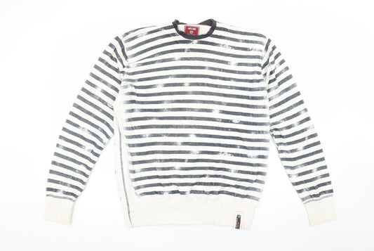 Mens UK Size XL JACK & JONES White Pullover Sweatshirt