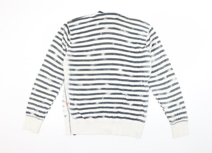 Mens UK Size XL JACK & JONES White Pullover Sweatshirt
