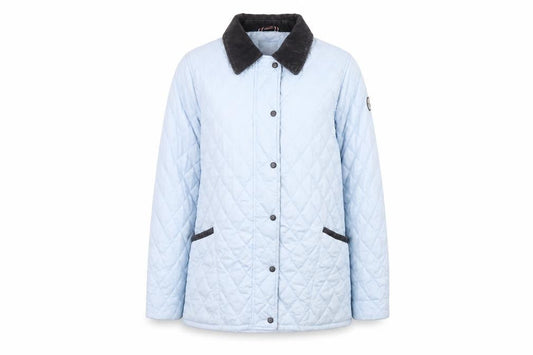 Womens UK Size M STONECAST Blue Quilted Coat