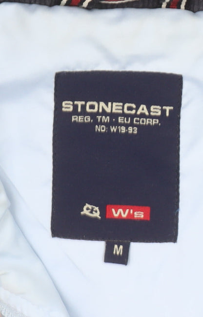 Womens UK Size M STONECAST Blue Quilted Coat