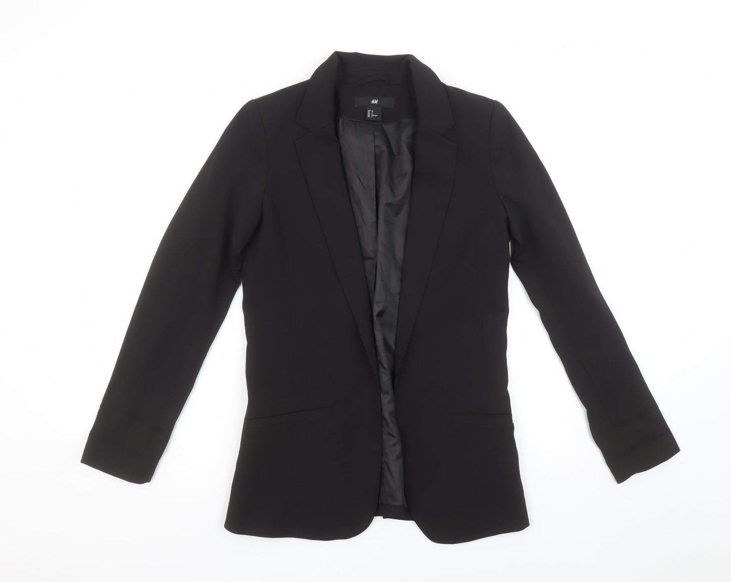 H&M Women’s Black Slim Fit Single-Breasted Blazer Size 4