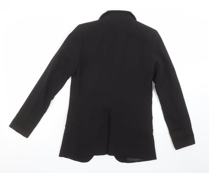 H&M Women’s Black Slim Fit Single-Breasted Blazer Size 4