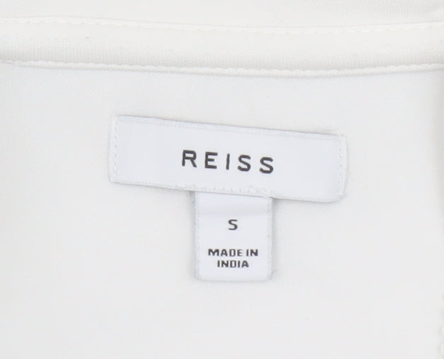 Womens UK Size S Reiss White Pullover Hoodie