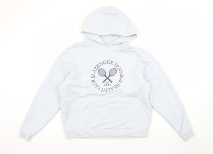 Womens UK Size 8 Slazenger White Pullover Hoodie