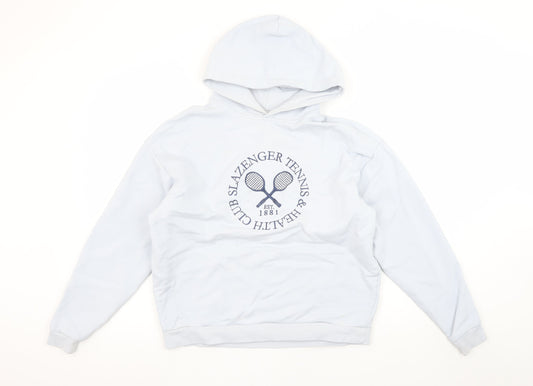 Womens UK Size 8 Slazenger White Pullover Hoodie