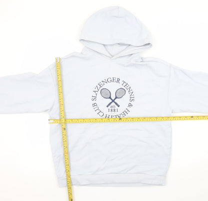 Womens UK Size 8 Slazenger White Pullover Hoodie
