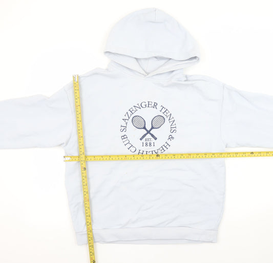 Womens UK Size 8 Slazenger White Pullover Hoodie