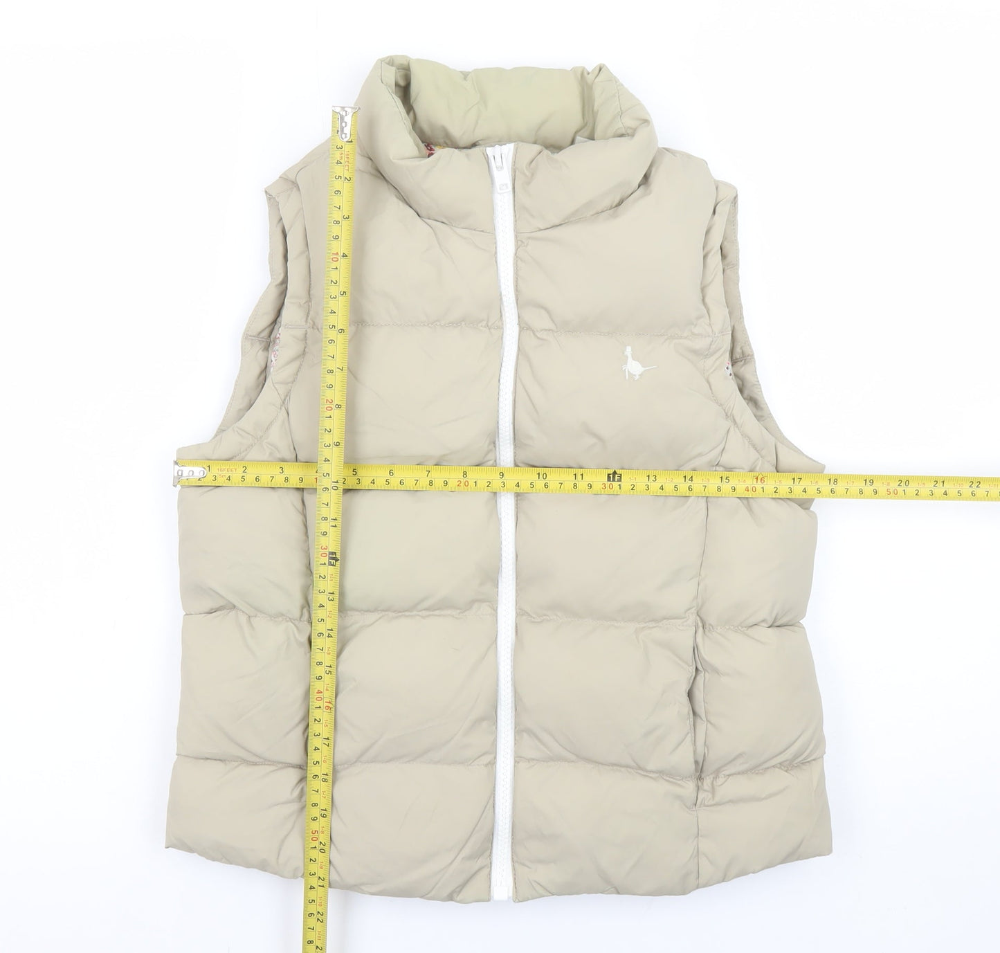 Womens UK Size 10 Jack Wills Beige Puffer Jacket