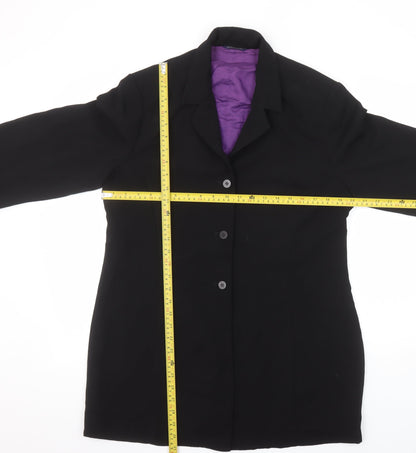 Debenhams Women’s Black Single-Breasted Blazer Size 16 Classic Work Jacket