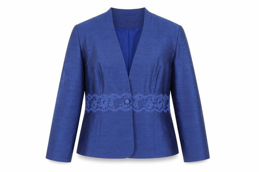 Womens UK Size 16 Eastex Regular Blue Suit Jacket