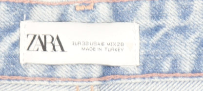 ZARA Women’s Blue Wide-Leg High Rise Jeans Size 10